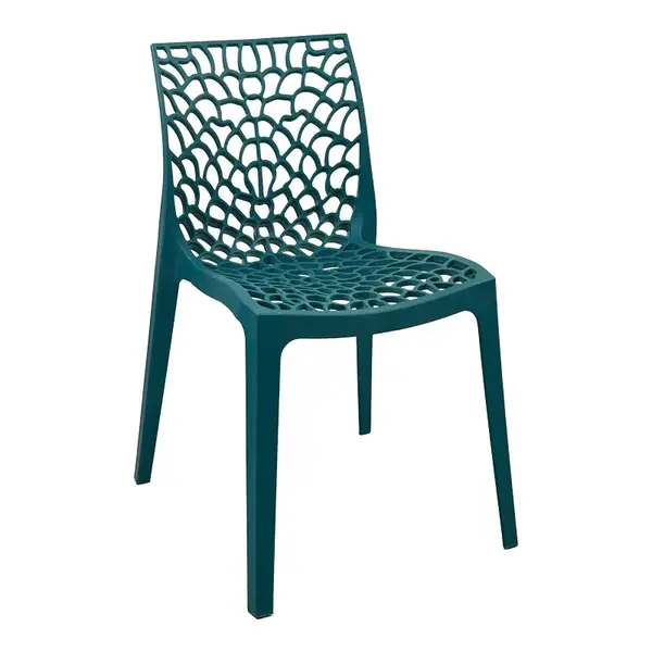 Scaun Pakoworld stivuibil Hush, culoare albastru, 41x53x80.5cm Scaun Pakoworld stivuibil, culoare albastru, 41x53x80.5 cm