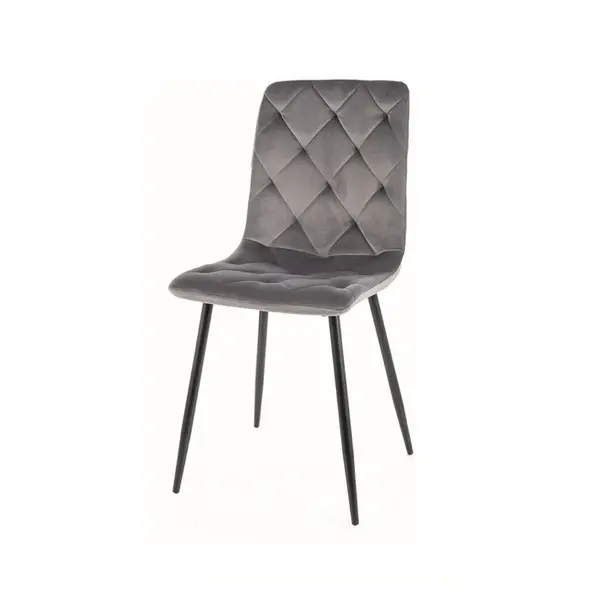 Scaun PALATIN VELVET - Gri inchis
