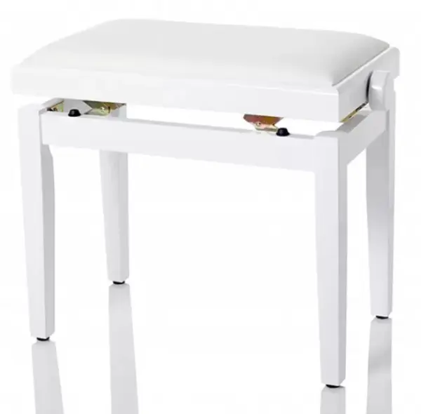 Scaun pentru pian Bespeco - SG101WLVB, alb