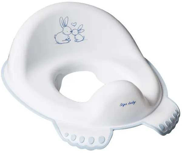 Scaun pentru toaletă copii Tega Baby - Little Bunnies, alb