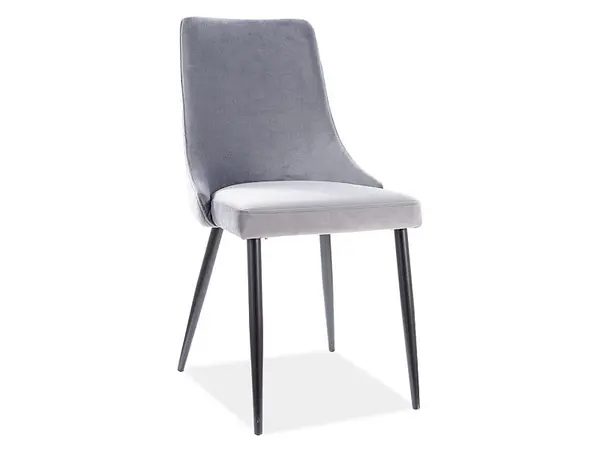 Scaun Piano B velvet gri Blu14