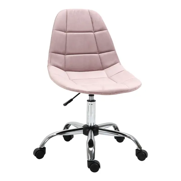 Scaun Pivotant Vinsetto pentru Birou Ergonomic Reglabil Roz | Aosom Romania