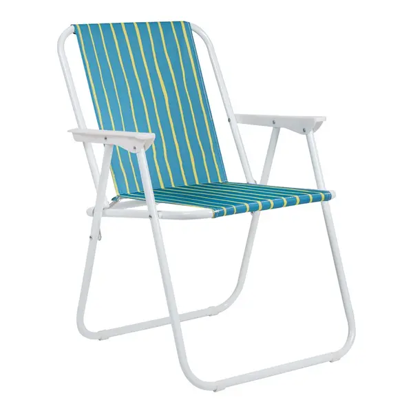 Scaun pliabil de gradina, Jette, Galben, 53x56x73 cm