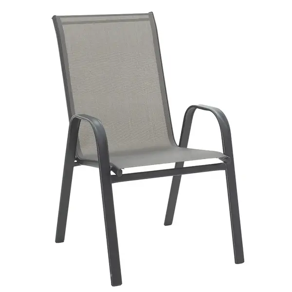scaun pliabil din metal Calan Pakoworld stivuibil, antracit - textilen antracit, 54x74x91 cm scaun pliabil din metal Calan Pakoworld stivuibil, antracit - textilen antracit, 54x74x91 cm