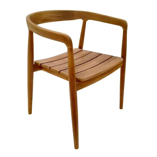 Scaun pliabil Noody pakoworld lemn de tec in nuanta naturala 58x54x75cm Scaun pliabil stivuibil Noody, lemn de tec pakoworld în nuanță naturală, 58x54x75 cm.
