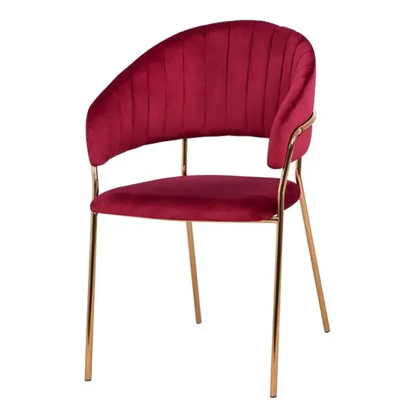 Scaun PRATA VELVET - Visiniu