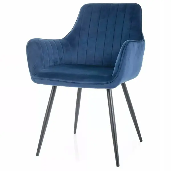 Scaun RAVEL VELVET - Albastru