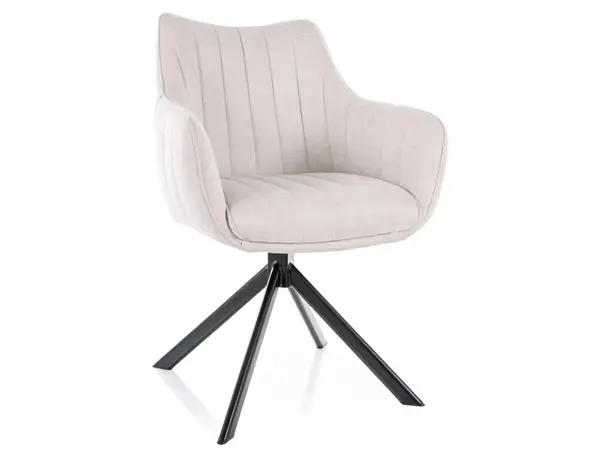Scaun rotativ Azalia bej deschis/negru Brego22