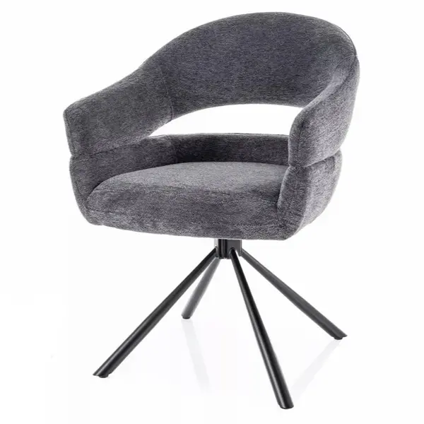 Scaun rotativ BORGOT - Gri inchis