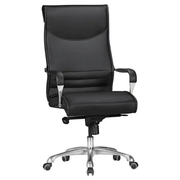 Scaun Rotativ, imitație piele, negru