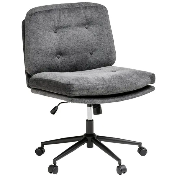Scaun Rotativ, microfibră, gri