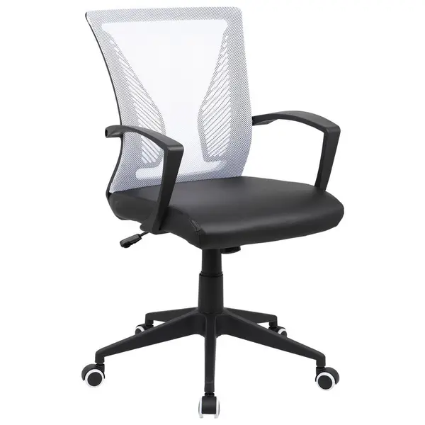 Scaun Rotativ, negru, alb