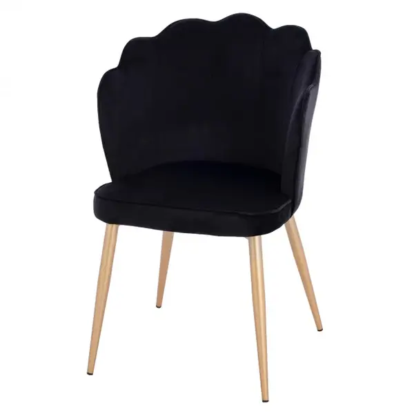 Scaun SIESTA VELVET - Negru