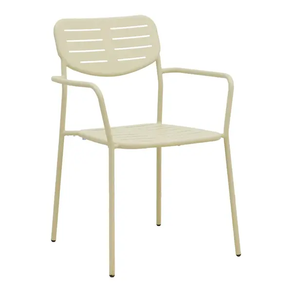 Scaun stivuibil Deraby pakoworld crem metal 56x45.5x83cm Scaun stivuibil Deraby pakoworld crem metal 56x45.5x83cm