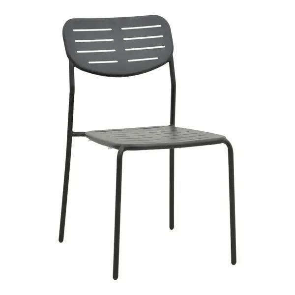 Scaun stivuibil Deraby pakoworld negru metal 52.5x45.5x83cm Scaun stivuibil Deraby pakoworld negru metal 52.5x45.5x83cm