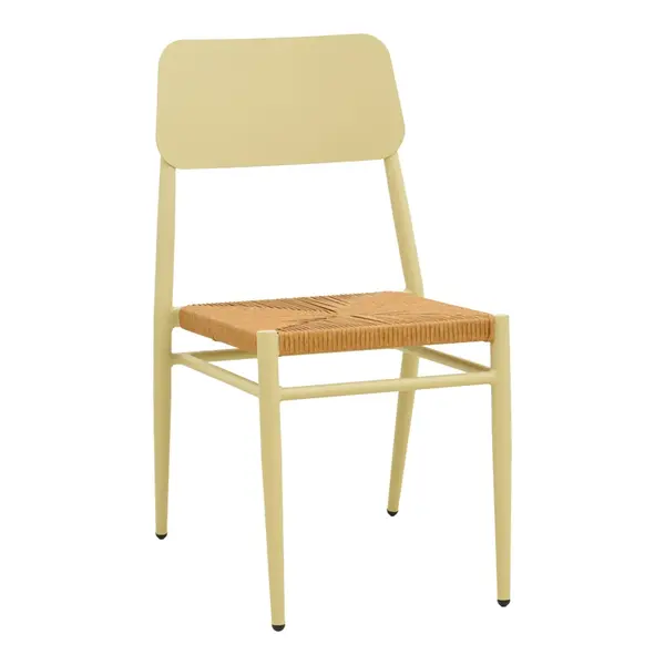 Scaun stivuibil, Giardino, Bej, 56x45x82 cm
