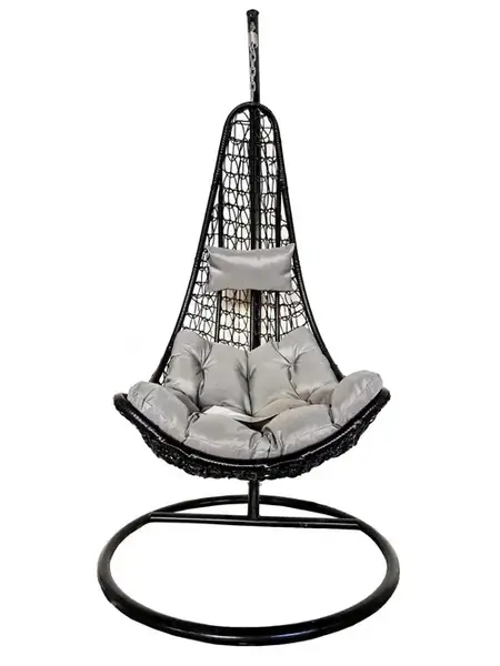 Scaun suspendat HEINNER Elda, 80 x 102 x 195 cm, cu perna (Gri)