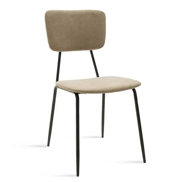 Scaun Tania, stofa si metal, 43x53x84 cm