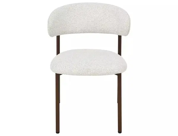 Scaun tapițat Elton II 255 bej deschis/nuc