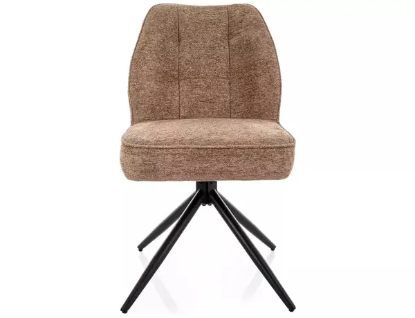 Scaun tapițat John Raven latte 34 / negru mat