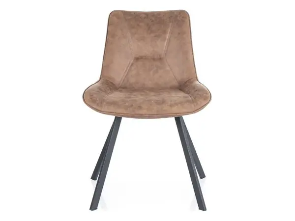 Scaun tapitat Link maro deschis/negru tap.212