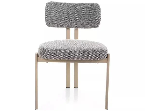 Scaun tapitat Misaki 254 gri / cașmir - H81 cm