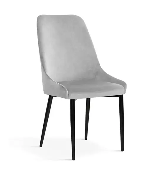 Scaun tapitat Olivier gri – H95 cm