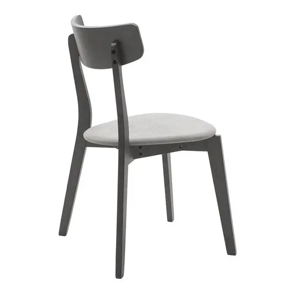 Scaun Toto, Gri - Nuc, 50x50x85 cm