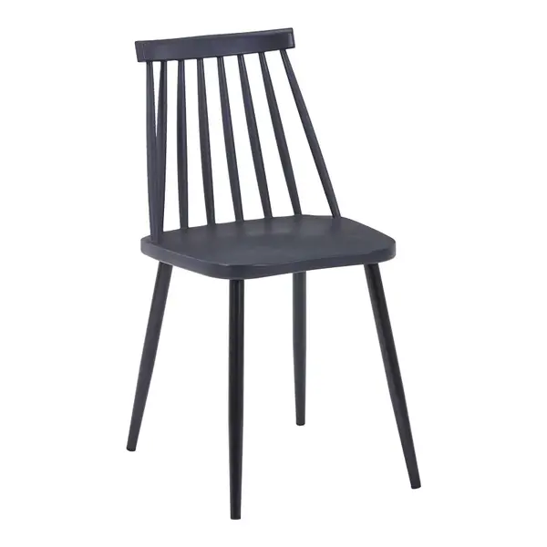 Scaun V1, Aurora, Negru, 49.5x42x77 cm