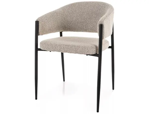 Scaun VERCILA BLACK LEGS - Beige