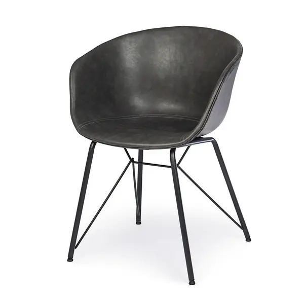 Scaun WARHOL GREY VINTAGE PU - Grey