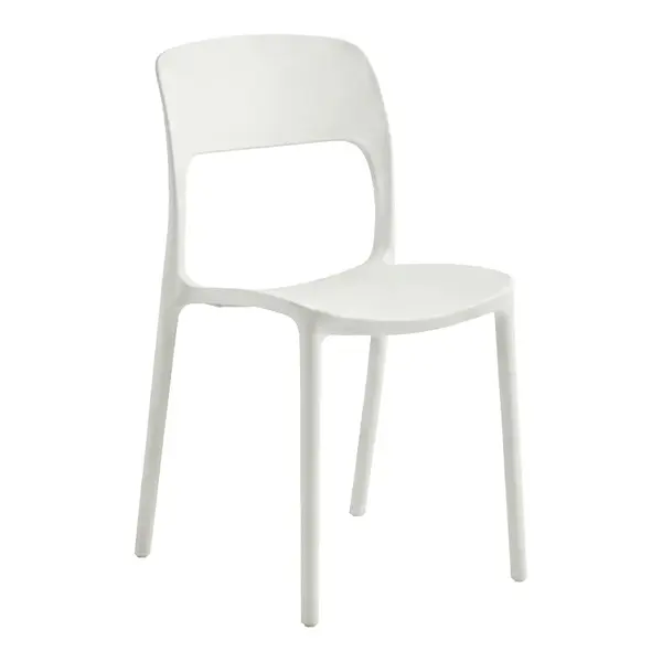 Scaun Zanna stivuibil Pakoworld PP alb 40x53x78cm Scaun Zanna stivuibil Pakoworld PP alb 40x53x78cm