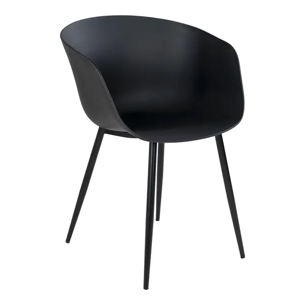 Scaune Roma, Negru, 55x79x53 cm