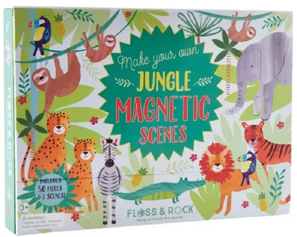 Scene magnetice pentru copii Floss and Rock - Jungla