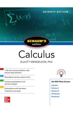 Schaum's Outline of Calculus, Seventh Edition - Elliott Mendelson