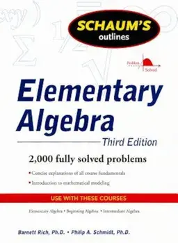 Schaum's Outlines Elementary Algebra, Paperback/Barnett Rich