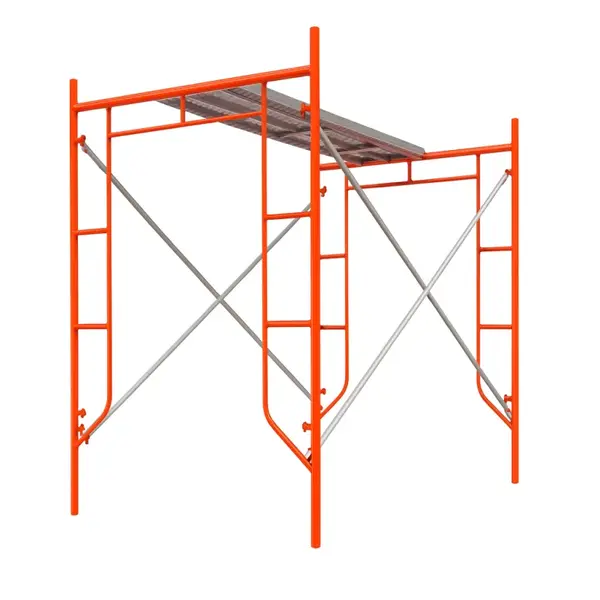 Schela circulabila din otel H2000*L1800*W1219 mm cu 2 seturi de diagonale și o platformă