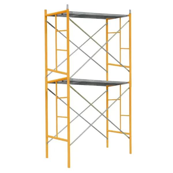 Schela circulabila din otel H4000*L1800*W900 mm cu 4 seturi de diagonale și 2 platforme