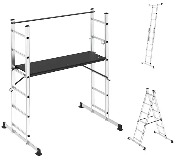 Schelă de scară din aluminiu MMS - 2,8 m, 150 kg