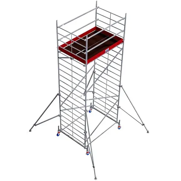 Schela Krause Protec XXL 1,2 x 2m, aluminiu, inaltime lucru 6,3m, inaltime max. platforma 4,3m