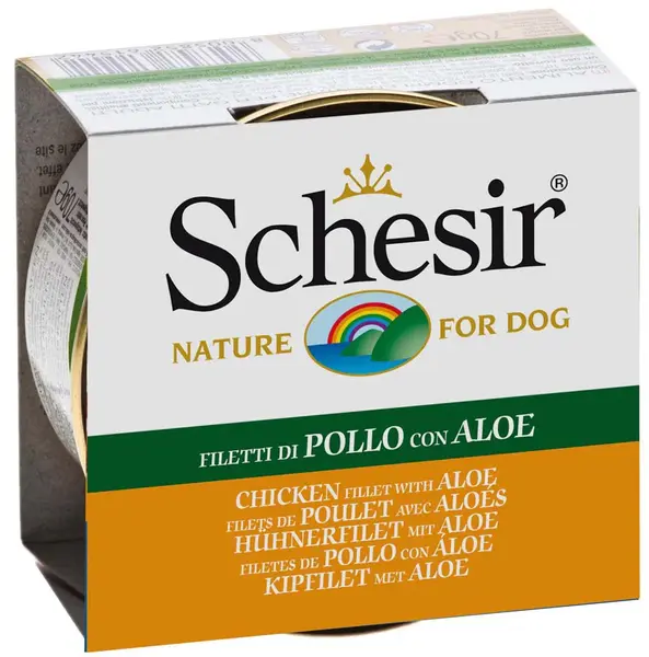 SCHESIR Conservă pentru câini Pui şi Aloe Vera 150g