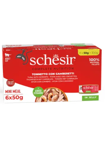 Schesir Ton/Creveti In Jelly 6X50 g