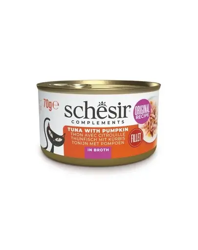 SCHESIR Ton cu dovleac in sos 70 g conserva pisici
