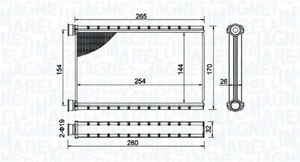 Schimbator caldura incalzire habitaclu potrivit BMW 1 (E82), 1 (E88), 3 (E90), 3 (E91), 3 (E92), 3 (E93) 1.6-4.0 12.04-12.13