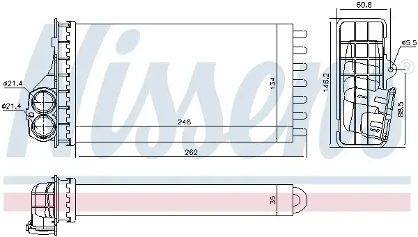 Schimbator caldura incalzire habitaclu potrivit CITROEN XSARA PICASSO 1.6-2.0D 12.99-06.12