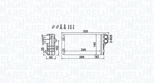 Schimbator caldura incalzire habitaclu potrivit CITROEN XSARA PICASSO; PEUGEOT 206 1.1-2.0D 08.98-