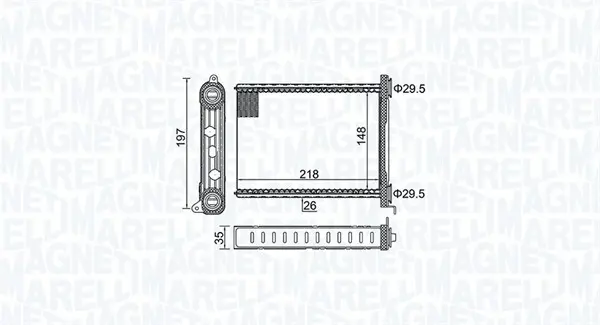 Schimbator caldura incalzire habitaclu potrivit RENAULT GRAND SCENIC III, MEGANE, MEGANE III, MODUS, SCENIC III, TRAFIC III 1.2-2.0D 05.08-