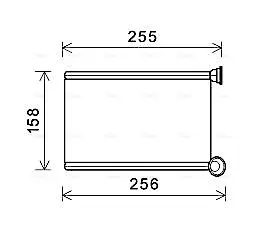 Schimbator caldura incalzire habitaclu potrivit RENAULT MEGANE II, MEGANE II KOMBI 1.4-2.0D 09.02-