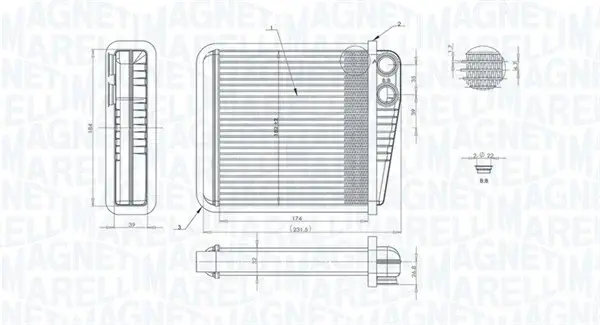 Schimbator caldura incalzire habitaclu potrivit VW GOLF PLUS V 1.4-2.0D 01.05-12.13