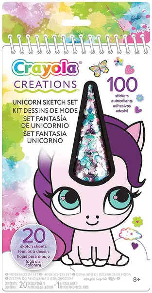 Schiță cu șabloane și autocolante Crayola Creations